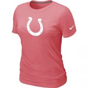 Wholesale Cheap Women's Nike Indianapolis Colts Pink Logo T-Shirt