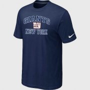 Wholesale Cheap Nike NFL New York Giants Heart & Soul NFL T-Shirt Midnight Blue