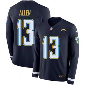 Wholesale Cheap Nike Chargers #13 Keenan Allen Navy Blue Team Color Men\'s Stitched NFL Limited Therma Long Sleeve Jersey