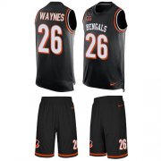 Wholesale Cheap Nike Bengals #26 Trae Waynes Black Team Color Men's Stitched NFL Limited Tank Top Suit Jersey