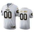 Wholesale Cheap San Francisco 49ers Custom Men's Nike White Golden Edition Vapor Limited NFL 100 Jersey