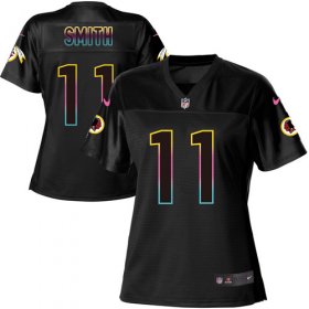 Wholesale Cheap Nike Redskins #11 Alex Smith Black Women\'s NFL Fashion Game Jersey