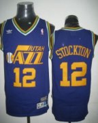 Wholesale Cheap Utah Jazz #12 John Stockton Purple Swingman Throwback Jersey