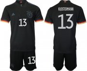 Wholesale Cheap Men 2020-2021 European Cup Germany away black 13 Adidas Soccer Jersey