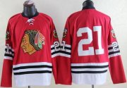 Wholesale Cheap Mitchell And Ness 1960-61 Blackhawks #21 Stan Mikita Red Throwback Stitched NHL Jersey