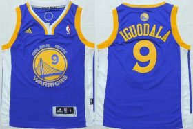 Cheap Youth Golden State Warriors #9 Andre Iguodala Blue NBA Adidas Jersey