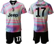 Wholesale Cheap Juventus #17 Mandzukic Anniversary Soccer Club Jersey
