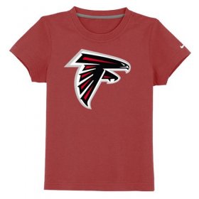 Wholesale Cheap Atlanta Falcons Sideline Legend Authentic Logo Youth T-Shirt Red