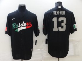 Wholesale Cheap Men\'s Las Vegas Raiders #13 Hunter Renfrow Black Mexico Stitched Jersey
