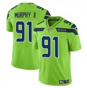 Cheap Men's Seattle Seahawks #91 Byron Murphy II Green 2024 Draft Vapor Limited Football Stitched Jersey