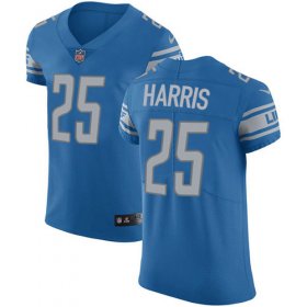 Wholesale Cheap Nike Lions #25 Will Harris Blue Team Color Men\'s Stitched NFL Vapor Untouchable Elite Jersey