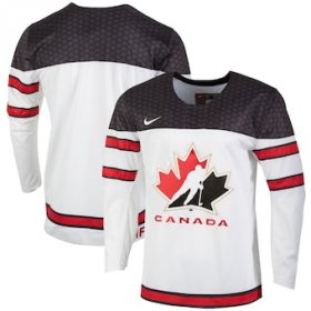 Cheap Men\'s Nike White Hockey Canada - Team Replica Jersey