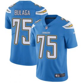 Wholesale Cheap Nike Chargers #75 Bryan Bulaga Electric Blue Alternate Men\'s Stitched NFL Vapor Untouchable Limited Jersey
