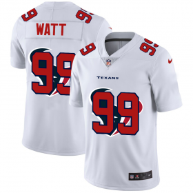 Wholesale Cheap Houston Texans #99 J.J. Watt White Men\'s Nike Team Logo Dual Overlap Limited NFL Jersey