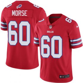 Wholesale Cheap Nike Bills #60 Mitch Morse Red Men\'s Stitched NFL Elite Rush Jersey