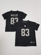 Wholesale Cheap Toddler Las Vegas Raiders #83 Darren Waller Limited Black Vapor Jersey