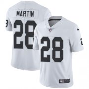 Wholesale Cheap Nike Raiders #28 Doug Martin White Men's Stitched NFL Vapor Untouchable Limited Jersey