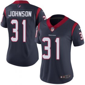 Wholesale Cheap Nike Texans #31 David Johnson Navy Blue Team Color Women\'s Stitched NFL Vapor Untouchable Limited Jersey
