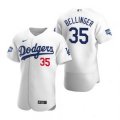 Wholesale Cheap Los Angeles Dodgers #35 Cody Bellinger White 2020 World Series Champions Jersey