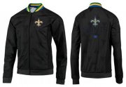 Wholesale Cheap NFL New Orleans Saints Victory Jacket Black_2