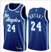 Wholesale Cheap Los Angeles Lakers #24 Kobe Bryant Blue 2019-20 Classic Edition Stitched NBA Jersey