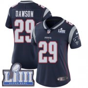 Wholesale Cheap Nike Patriots #29 Duke Dawson Navy Blue Team Color Super Bowl LIII Bound Women's Stitched NFL Vapor Untouchable Limited Jersey