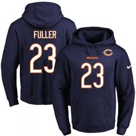 Wholesale Cheap Nike Bears #23 Kyle Fuller Navy Blue Name & Number Pullover NFL Hoodie
