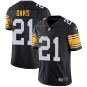 Wholesale Cheap Nike Steelers #21 Sean Davis Black Alternate Men's Stitched NFL Vapor Untouchable Limited Jersey