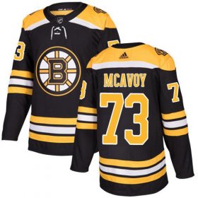 Wholesale Cheap Adidas Bruins #73 Charlie McAvoy Black Home Authentic Youth Stitched NHL Jersey