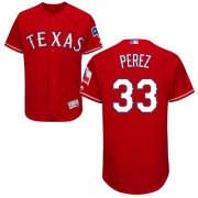 Wholesale Cheap Rangers #33 Martin Perez Red Flexbase Authentic Collection Stitched MLB Jersey