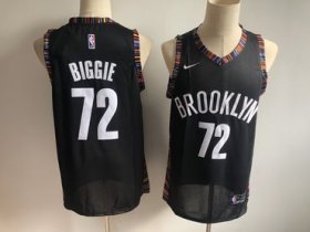 Wholesale Cheap Brooklyn Nets 72 Biggie Black City Edition Nike Swingman Jersey