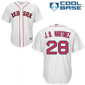 Wholesale Cheap Red Sox #28 J. D. Martinez White New Cool Base Stitched MLB Jersey