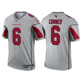 Wholesale Cheap Men Arizona Cardinals #6 James Conner 2021 Inverted Legend Silver Jersey