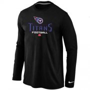 Wholesale Cheap Nike Tennessee Titans Critical Victory Long Sleeve T-Shirt Black