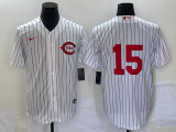 Wholesale Cheap Men's Cincinnati Reds #15 Nick Senzel White Field of Dreams Stitched Baseball Jersey