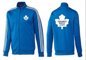 Wholesale Cheap NHL Toronto Maple Leafs Zip Jackets Blue-3