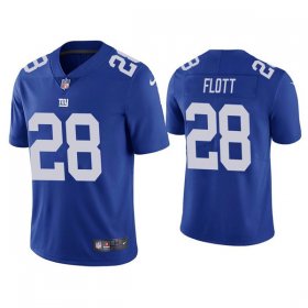 Wholesale Cheap Men\'s New York Giants #28 Cordale Flott Blue Vapor Untouchable Limited Stitched NFL Jersey