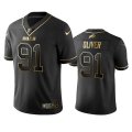 Wholesale Cheap Nike Bills #91 Ed Oliver Black Golden Limited Edition Stitched NFL Jersey