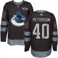 Wholesale Cheap Adidas Canucks #40 Elias Pettersson Black 1917-2017 100th Anniversary Stitched NHL Jersey