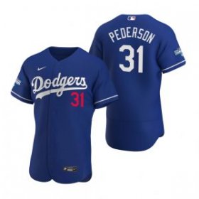Wholesale Cheap Los Angeles Dodgers #31 Joc Pederson Royal 2020 World Series Champions Jersey
