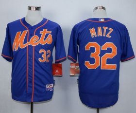 Wholesale Cheap Mets #32 Steven Matz Blue Alternate Home Cool Base Stitched MLB Jersey