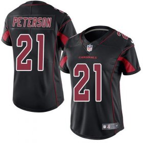 Wholesale Cheap Nike Cardinals #21 Patrick Peterson Black Women\'s Stitched NFL Limited Rush Jersey