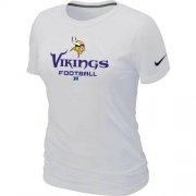 Wholesale Cheap Women's Nike Minnesota Vikings Critical Victory NFL T-Shirt White
