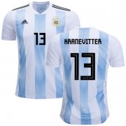 Wholesale Cheap Argentina #13 Kranevitter Home Kid Soccer Country Jersey