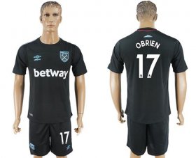 Wholesale Cheap West Ham United #17 Obrien Away Soccer Club Jersey