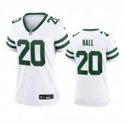 Cheap Women's New York Jets #20 Breece Hall White 2024 Football Stitched Jersey(Run Small)