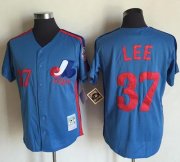 Wholesale Cheap Mitchell And Ness Expos #37 Bill Lee Blue Throwback Stitched MLB Jersey