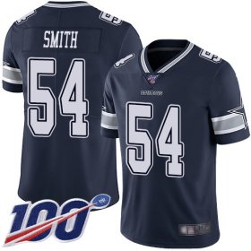 Wholesale Cheap Nike Cowboys #54 Jaylon Smith Navy Blue Team Color Men\'s Stitched NFL 100th Season Vapor Limited Jersey