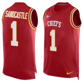 Wholesale Cheap Nike Chiefs #1 Leon Sandcastle Red Team Color Men\'s Stitched NFL Limited Tank Top Jersey