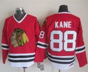 Wholesale Cheap Blackhawks #88 Patrick Kane Red CCM Throwback Stitched NHL Jersey